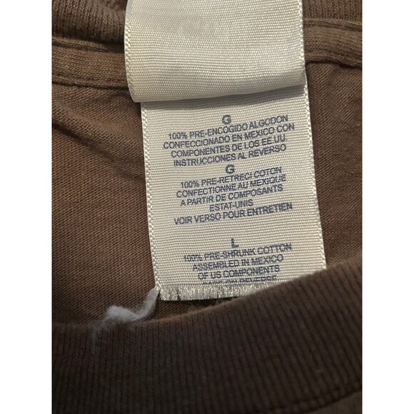 GUC Santee Gold Men's Cut Brown Short Sleeve T Shirt Los Angeles 2000 Size Large - Picture 4 of 5